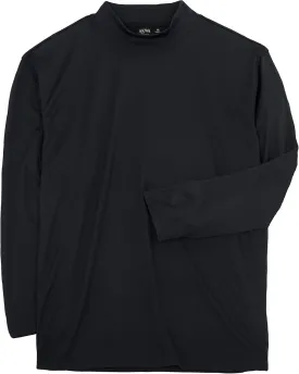 Akwa Men's Moisture Wicking Mock Turtle Tee Made in USA Lightweight Soft T-Shirt Made in USA