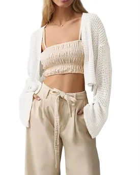 Cropped Cardigan Sweaters for Women Kimonos Boho Lightweight Summer Open Front Knit Cardigan Outerwear