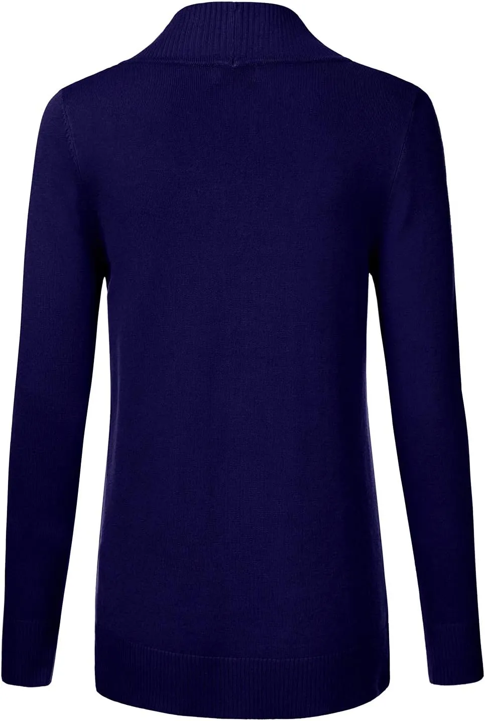 JJ Perfection Casual Open Front Knit Cardigan Long Sleeve with Side Pockets Basic Sweater Jackets for Womens with Plus Size